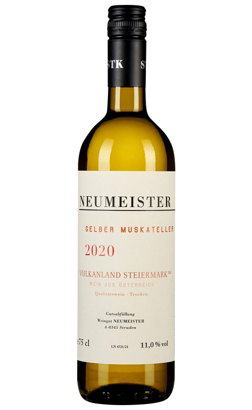 Wine Neumeister Gelber Muskateller Vulkanland Steiermark 2020