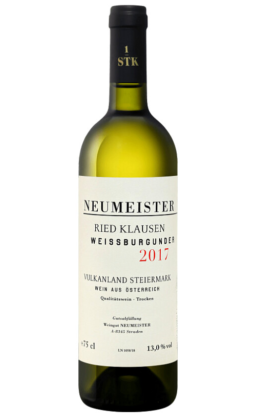 Wine Neumeister Ried Klausen Weissburgunder 2017