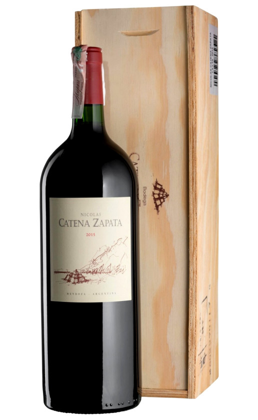 Вино Nicolas Catena Zapata Mendoza 2015 wooden box
