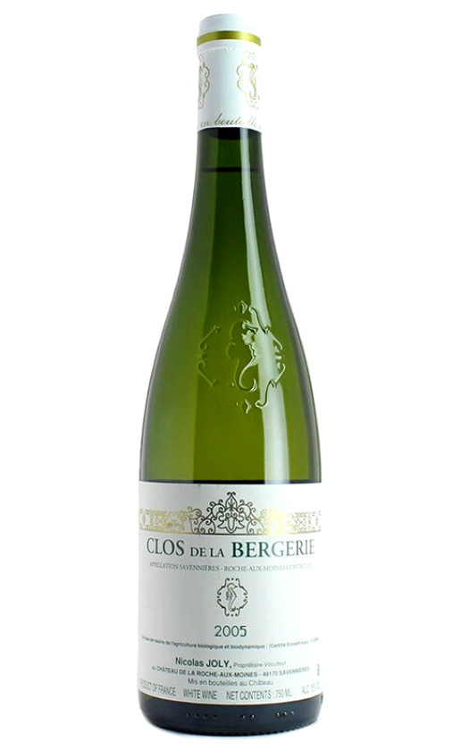Вино Nicolas Joly Clos de la Bergerie Savennieres - Roch aux Moines 2005
