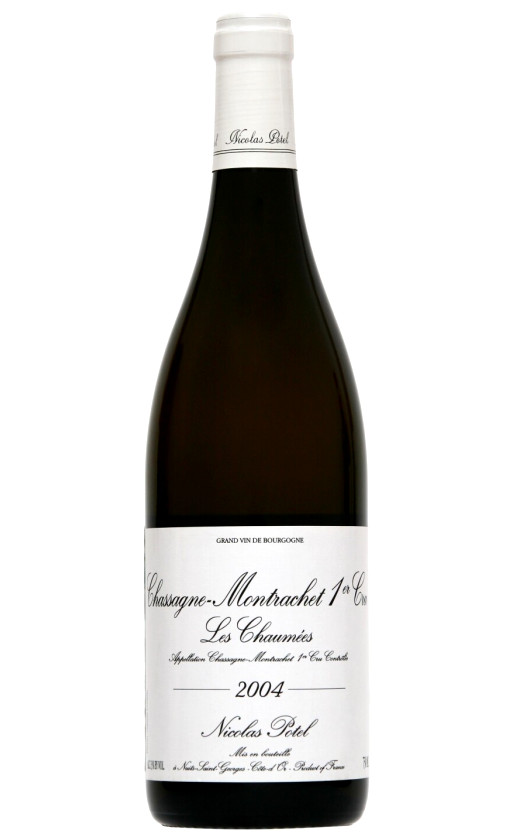 Wine Nicolas Potel Chassagne Montrachet Premier Cru Les Chaumees 2004