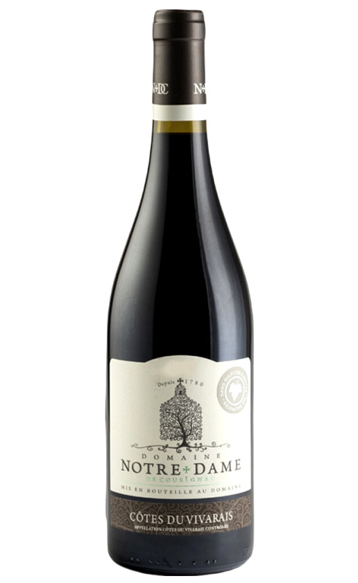 Wine Notre Dame De Cousignac Cotes Du Vivarais Rouge