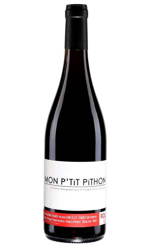 Wine Olivier Pithon Mon Ptit Pithon Rouge Cotes Catalanes 2018
