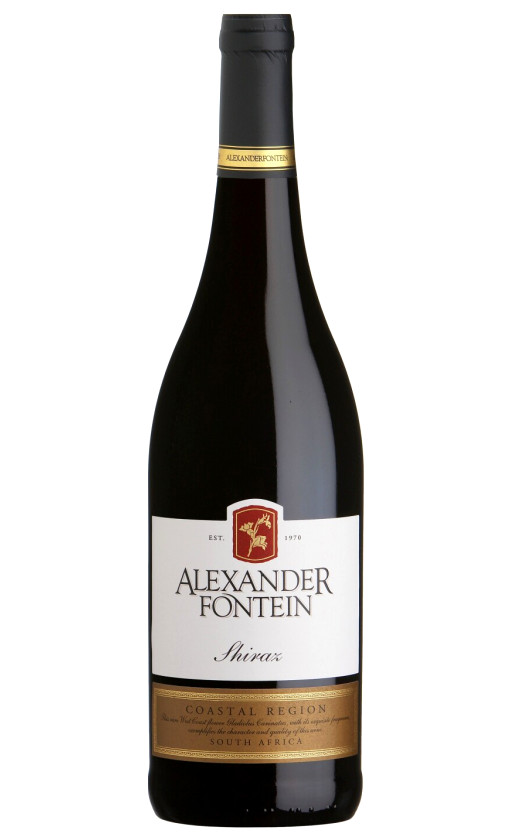 Wine Ormonde Alexanderfontein Shiraz 2014