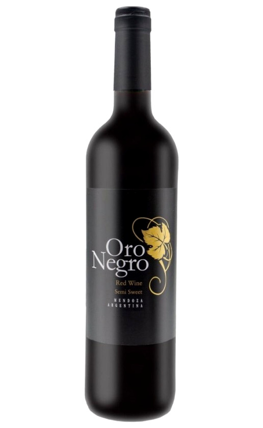 Wine Oro Negro Red Semi Sweet