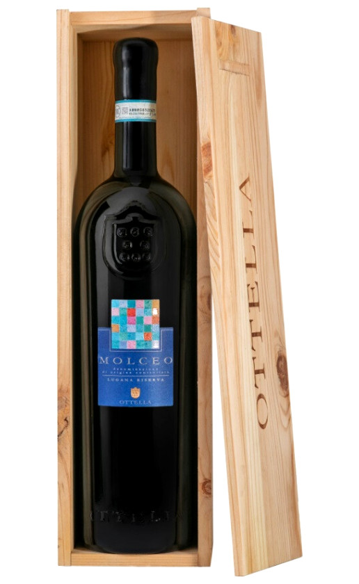 Вино Ottella Molceo Riserva Lugana 2018 wooden box