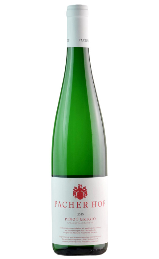 Pacher Hof Pinot Grigio Alto Adige Valle Isarco 2020