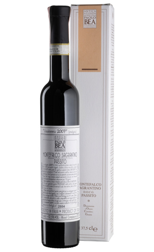 Wine Paolo Bea Sagrantino Di Montefalco Passito 2007 Gift Box