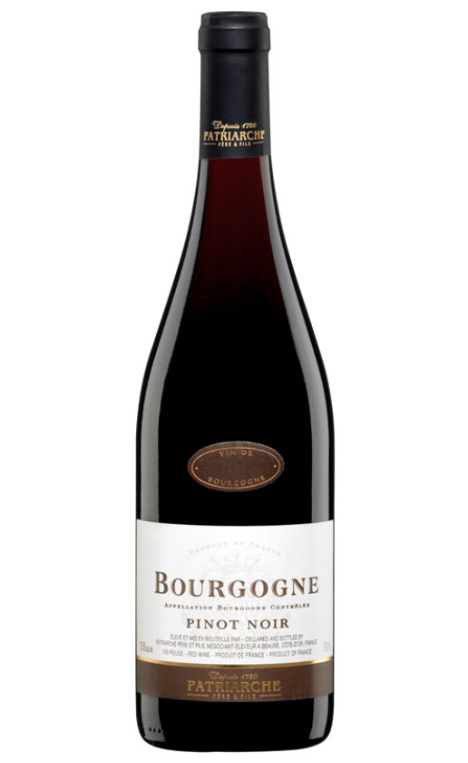 Вино Patriarche Bourgogne Pinot Noir 2012