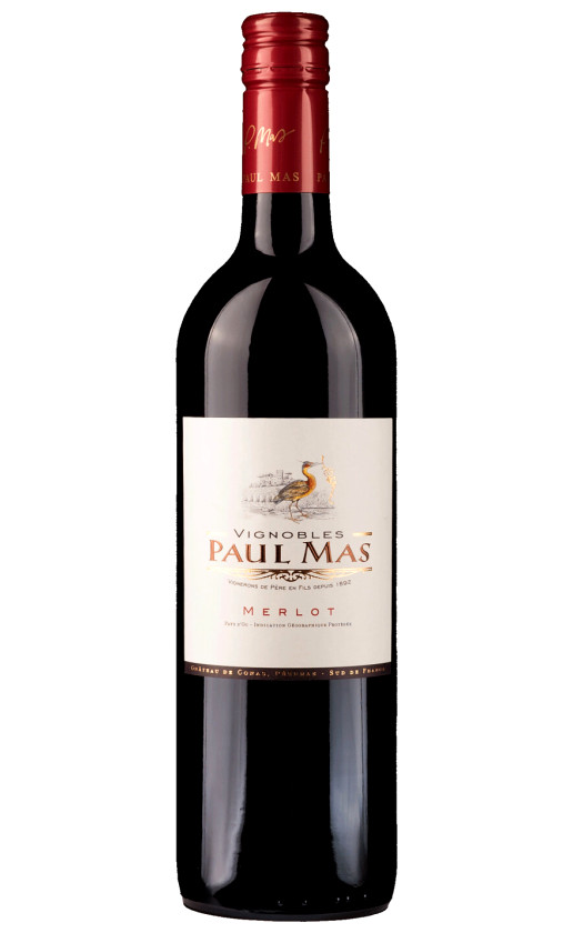 Вино Paul Mas Merlot Pays d'Oc 2019