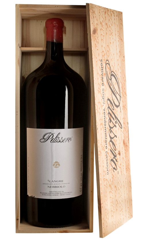 Вино Pelissero Nebbiolo Langhe 2017 wooden box 1