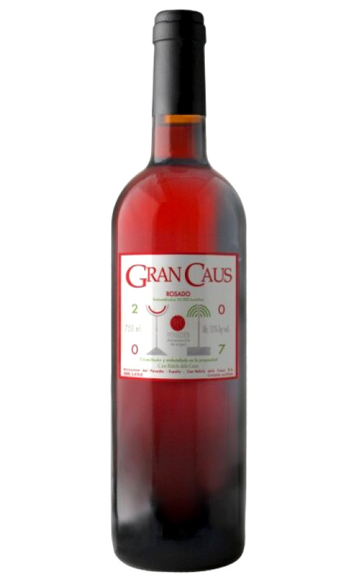 Wine Penedes Gran Caus Rosado 2007