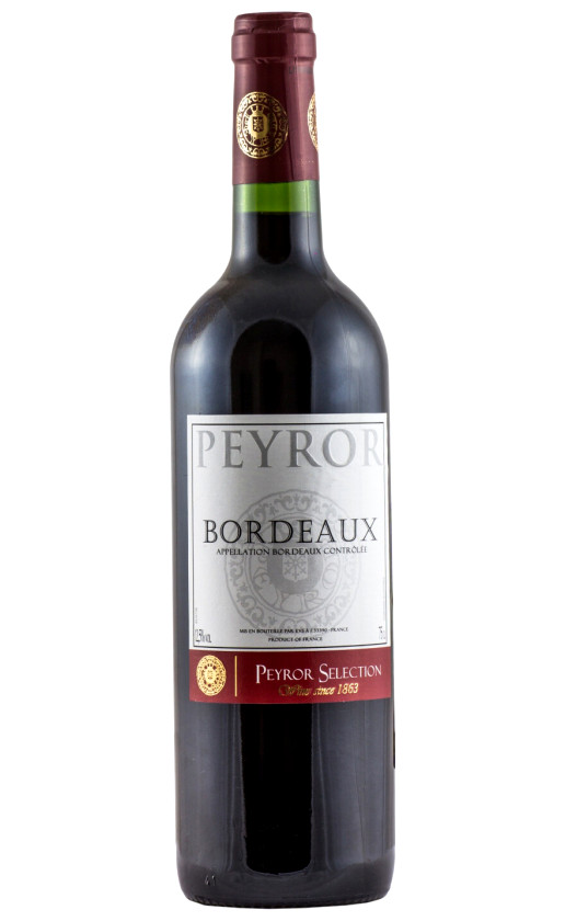 Wine Peyror Bordeaux Rouge 2016
