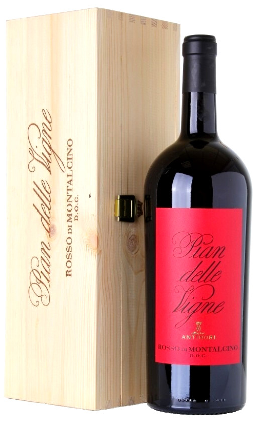 Wine Pian Delle Vigne Rosso Di Montalcino 2019 Wooden Box