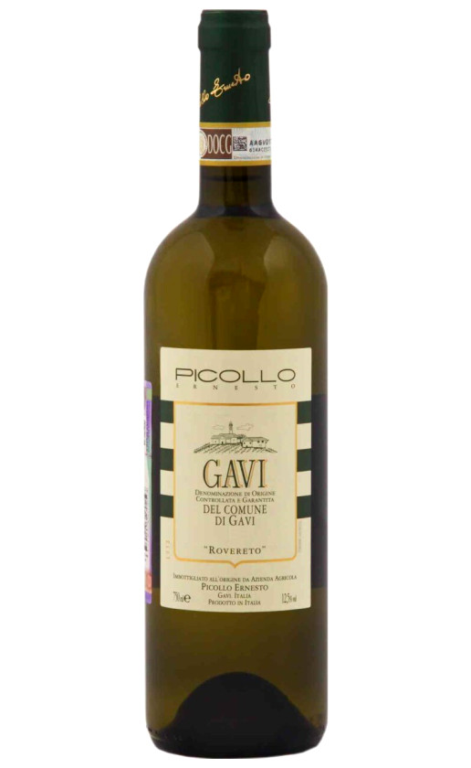 Wine Picollo Ernesto Gavi Del Comune Di Gavi Rovereto 2019