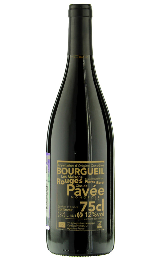 Wine Pierre Borel Clos De Pavee Monopole Bourgueil 2018