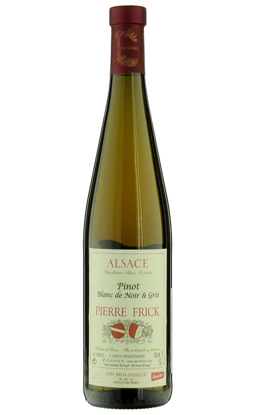 Wine Pierre Frick Pinot Blanc De Noir Gris Alsace