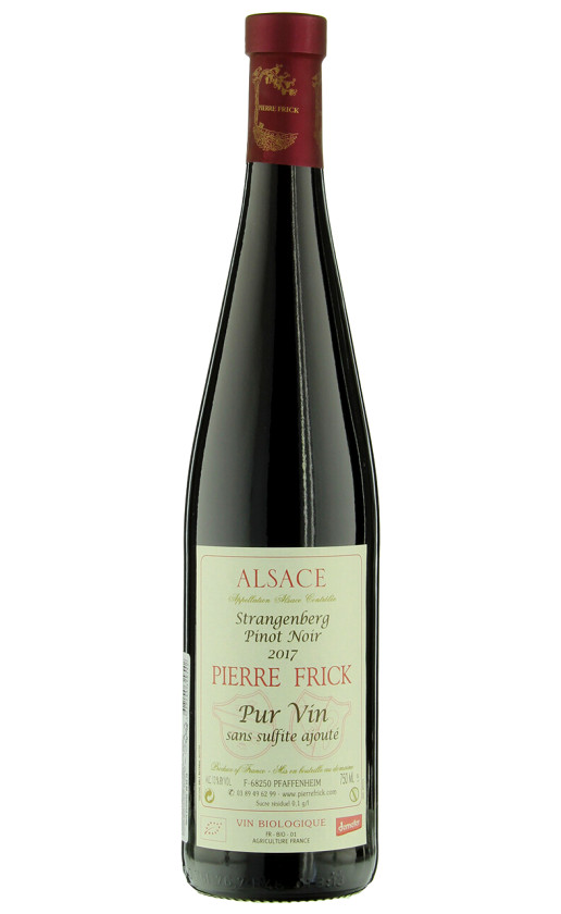Вино Pierre Frick Strangenberg Pinot Noir Alsace 2017