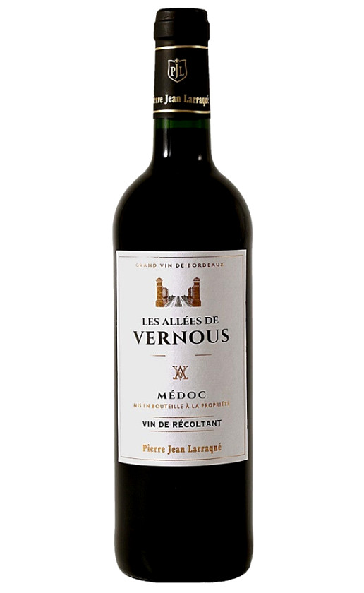 Wine Pierre Jean Larraque Les Allees De Vernous Medoc 2018