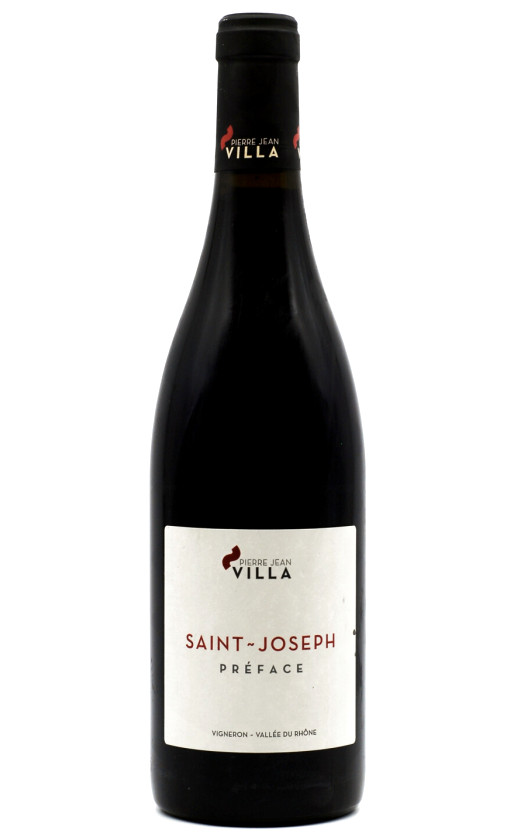Wine Pierre Jean Villa Saint Joseph Preface 2019