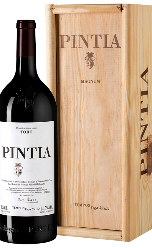 Вино Pintia Toro 2016 wooden box