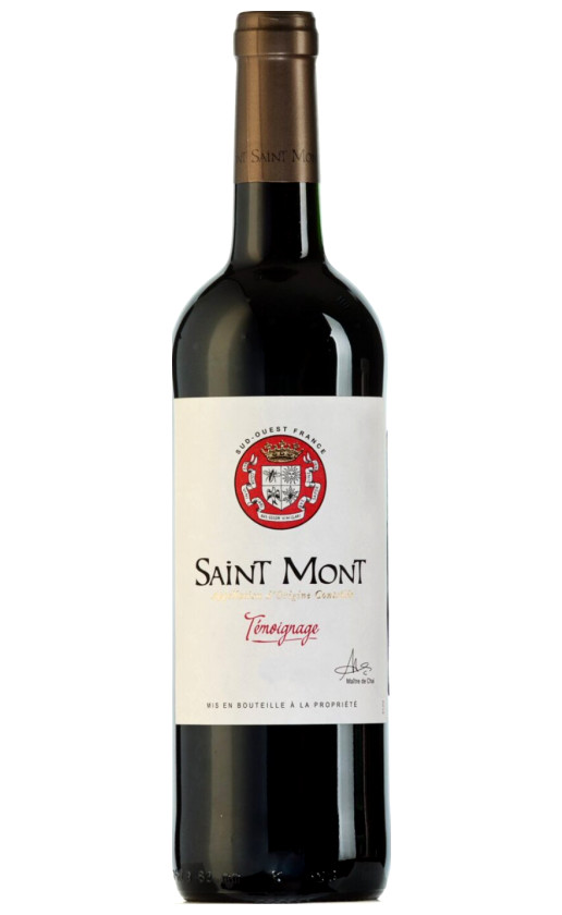 Wine Plaimont Temoignage Rouge Saint Mont