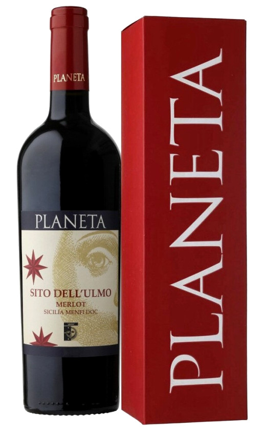 Вино Planeta Sito dell'Ulmo Merlot Sicilia Menfi gift box