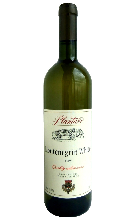 Вино Plantaze Montenegrin White Dry