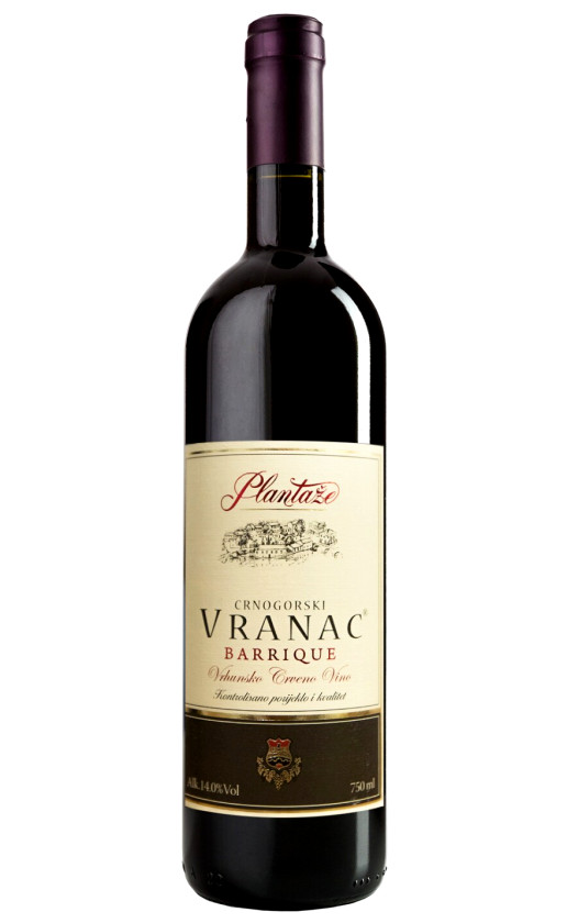 Вино Plantaze Vranac Barrique