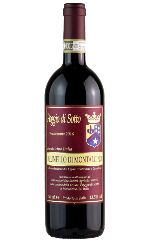 Wine Poggio Di Sotto Brunello Di Montalcino 2016