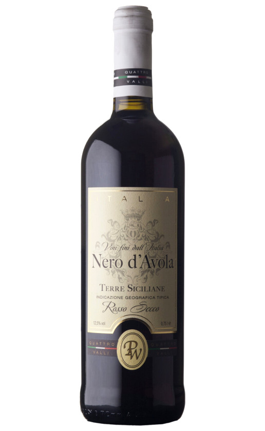 Wine Quattro Valli Nero Davola Terre Siciliane