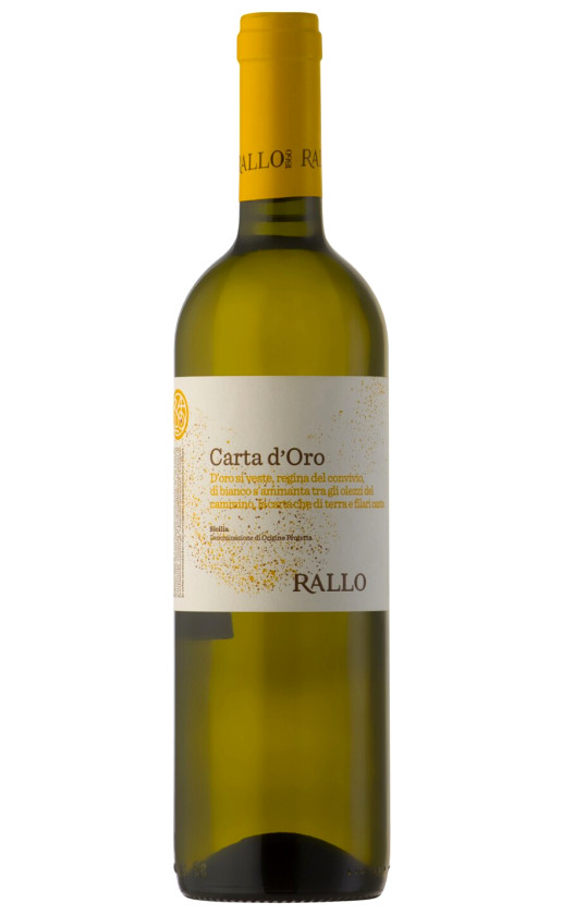 Wine Rallo Carta Doro Sicilia 2013