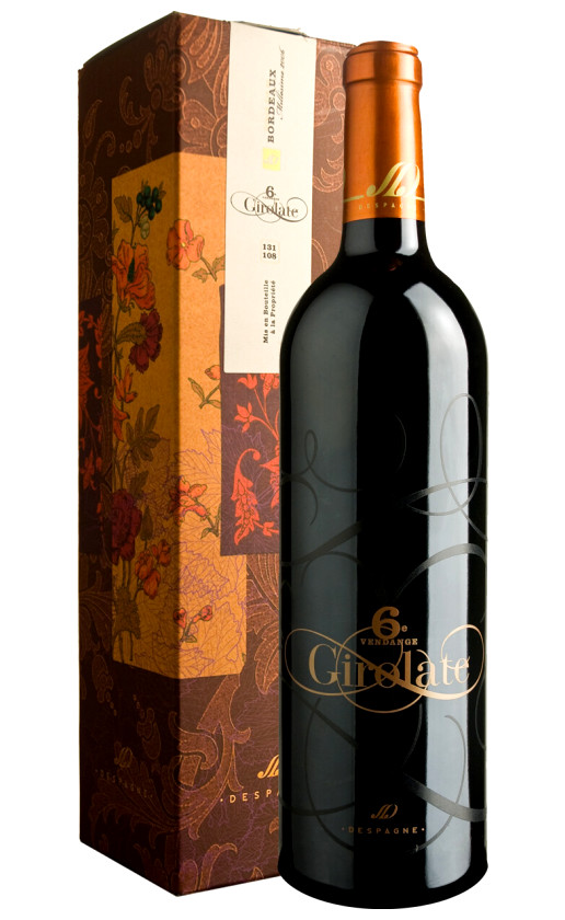 Wine Rauzan Despagne Girolate Bordeaux Superieur 2006 Gift Box