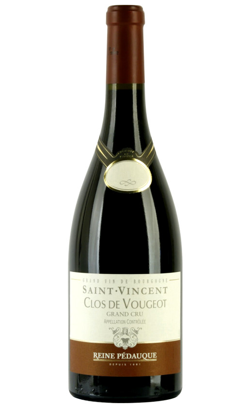Wine Reine Pedauque Saint Vincent Clos De Vougeot Grand Cru 2007