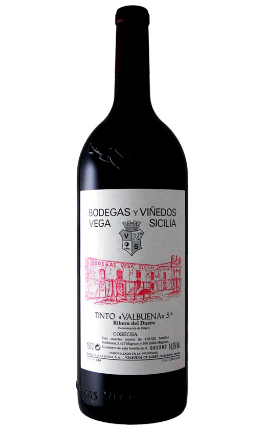 Вино Ribera del Duero Valbuena 5 2015