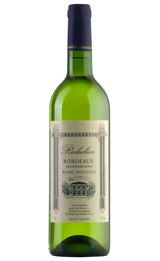 Wine Richelieu Blanc Moelleux Bordeaux
