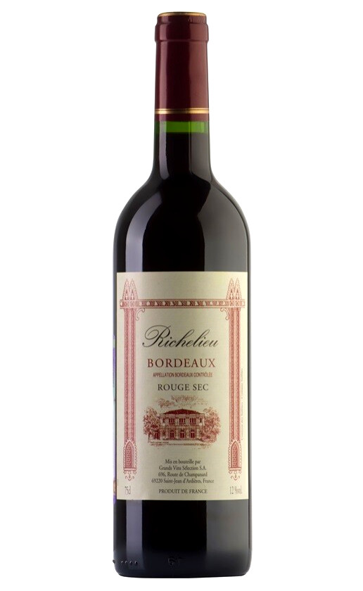 Wine Richelieu Rouge Sec Bordeaux