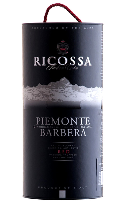 Wine Ricossa Barbera Piemonte Bag In Tube