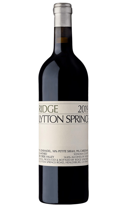 Вино Ridge Lytton Springs 2019