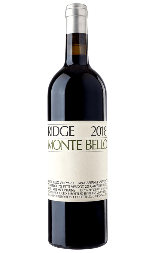 Вино Ridge Monte Bello 2018