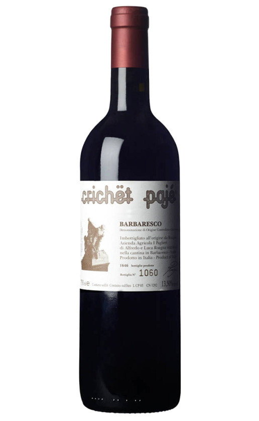 Wine Roagna Barbaresco Crichet Paje 2012