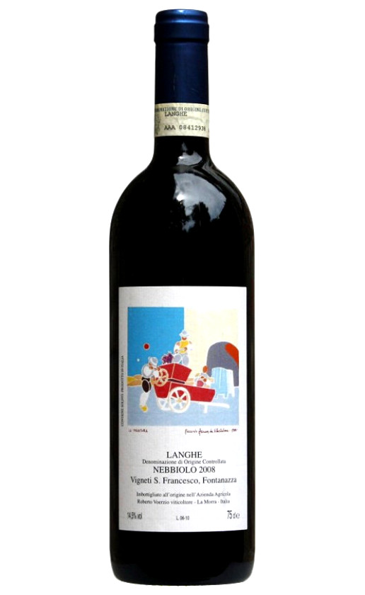 Вино Roberto Voerzio Nebbiolo Vigneti S. Francesco Fontanazza Langhe 2008