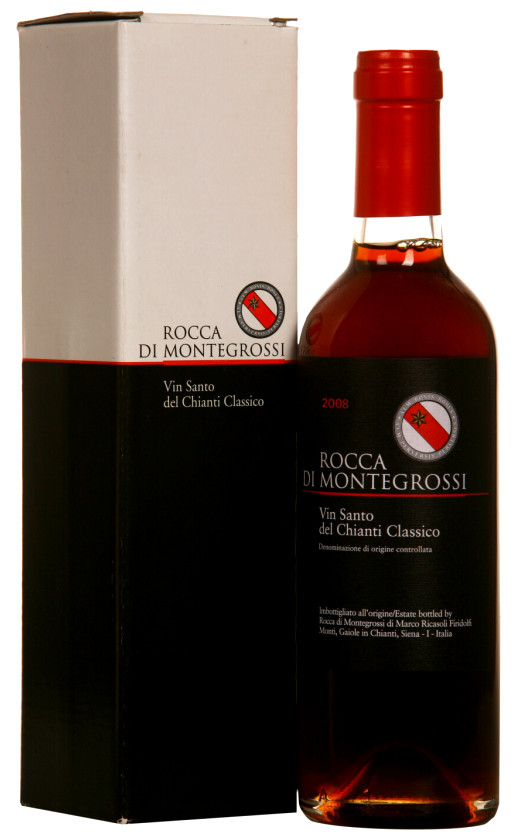 Wine Rocca Di Montegrossi Vin Santo Del Chianti Classico 2008 Gift Box