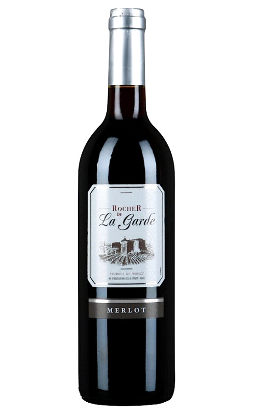 Wine Rocher De La Garde Merlot Vin De Pays Doc