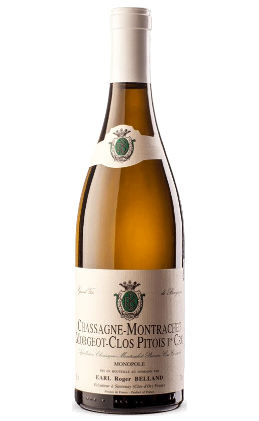 Wine Roger Belland Chassagne Montrachet 1 Er Cru Morgeot Clos Pitois Blanc 2017