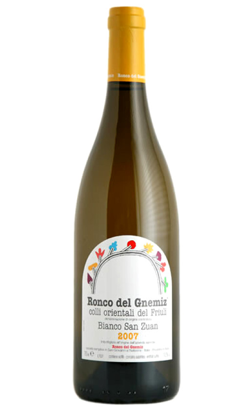 Вино Ronco Del Gnemiz Bianco San Zuan Tocai Friulano 2007