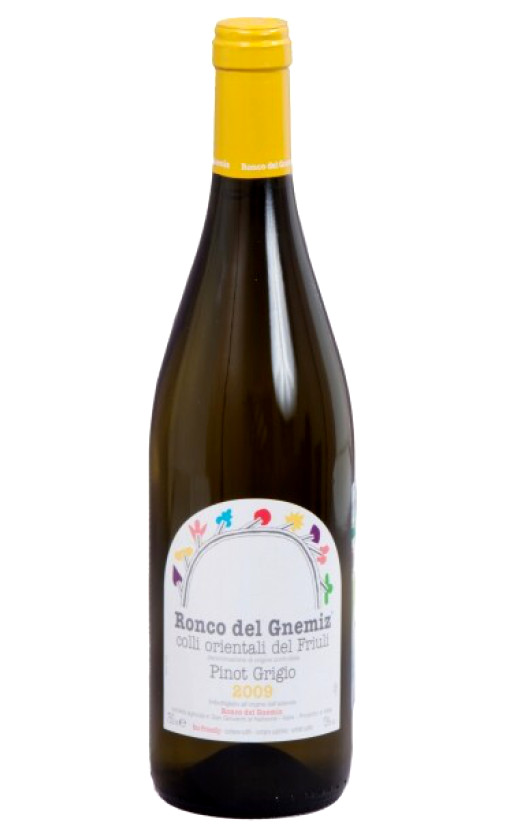 Wine Ronco Del Gnemiz Pinot Grigio 2009
