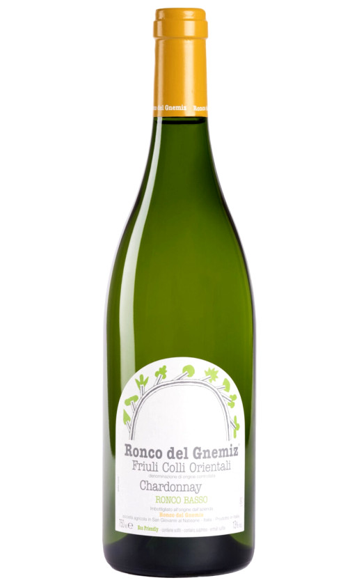 Вино Ronco Del Gnemiz Ronco Basso Chardonnay Friuli Colli Orientali 2018