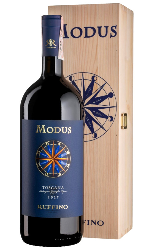 Wine Ruffino Modus Toscana 2017 Wooden Box