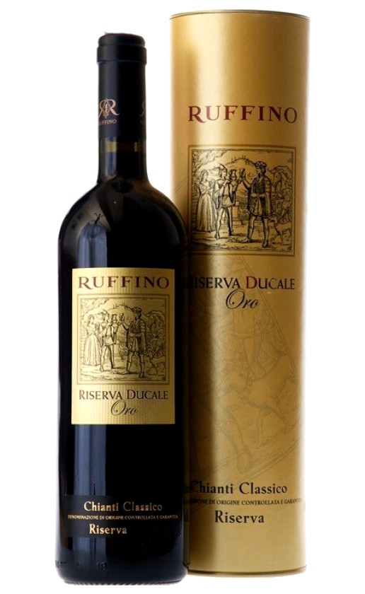 Вино Ruffino Riserva Ducale Oro Chianti Classico Gran Selezione 2014 in tube